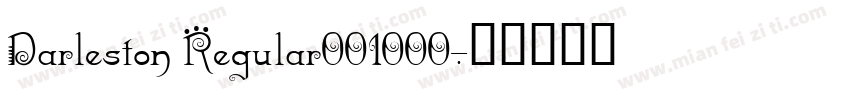 Darleston Regular001000字体转换